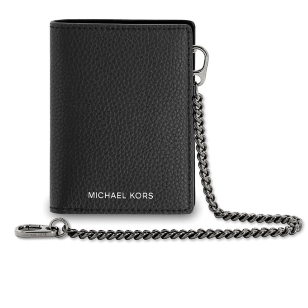 NWT: Michael Kors Men’s Wallet with Chain